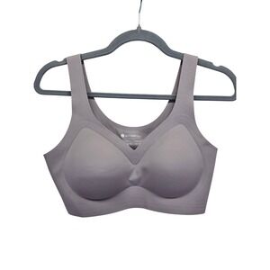 Soft Intention Seamless Wireless Bra Mauve Taupe V-Neck Size S Comfort Bralette